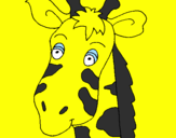 Desenho Cara de girafa pintado por MARINA