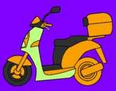Desenho Ciclomotor pintado por Guça