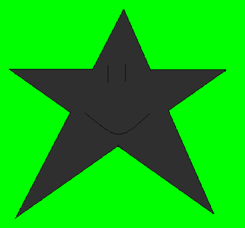 Desenho Estrela pintado por rafael