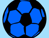 Desenho Bola de futebol pintado por bertha