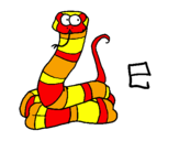 Desenho Serpente pintado por luizfelipe