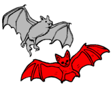 Desenho Um par de morcegos pintado por JOÃO VITOR