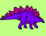 Desenho Stegossaurus pintado por rpm