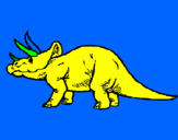 Desenho Triceratops pintado por gil