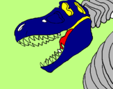 Desenho Esqueleto tiranossauro rex pintado por NADIM45