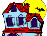 Desenho Casa do mistério pintado por stephania