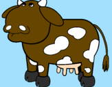 Desenho Vaca pensativa pintado por Starsky 