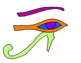 Desenho Olho de hórus pintado por Bruno