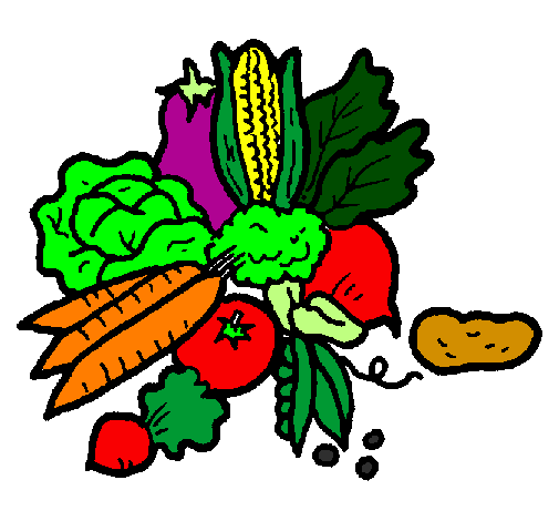 Desenho verduras pintado por AMANDA