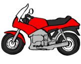 Desenho Motocicleta pintado por ana