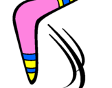 Desenho Bumerangue pintado por nathalia
