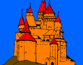 Desenho Castelo medieval pintado por ALBERT