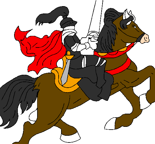 Cavaleiro a cavalo
