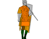 Desenho Soldado romano pintado por pedro