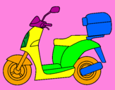 Desenho Ciclomotor pintado por mario