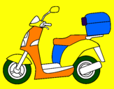 Desenho Ciclomotor pintado por joao vitor 