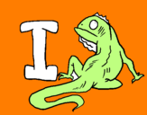 Desenho Iguana pintado por ib