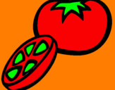 Desenho Tomate pintado por gigi