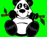 Desenho Urso panda pintado por utryif