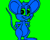 Desenho Rato pintado por vera 1