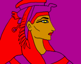 Desenho Faraó pintado por ygor cezar