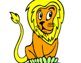 Desenho Leão pintado por jonathan