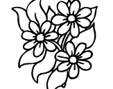 Desenho Florzitas pintado por flor
