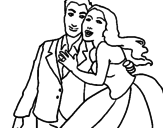 Desenho Marido e esposa pintado por catia mendes