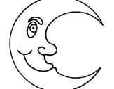Desenho Lua pintado por tamires