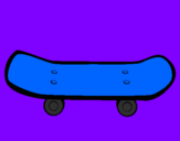 Desenho Skate II pintado por isadora