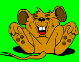 Desenho Rato a rir pintado por jessica