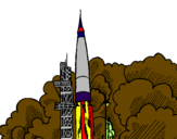 Desenho Lançamento foguete pintado por WILLYAN