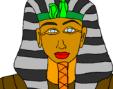 Desenho Tutankamon pintado por RAQUELI