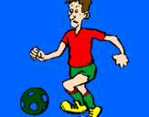 Desenho Jogador de futebol pintado por hfdhdosysu