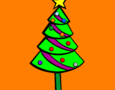 Desenho Árvore de natal II pintado por ALBERT