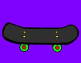 Desenho Skate II pintado por charlie bronw sk8 na veia