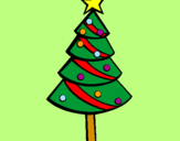 Desenho Árvore de natal II pintado por ins