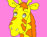 Desenho Cara de girafa pintado por maria fer