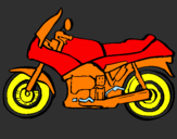 Desenho Motocicleta pintado por chale
