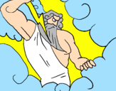 Desenho Zeus pintado por Lòquius