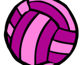 Desenho Bola de voleibol pintado por Clara