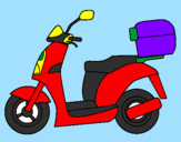 Desenho Ciclomotor pintado por Arthur