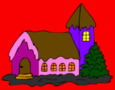 Desenho Casa pintado por cristina