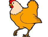 Desenho Galinha pintado por galinha ruiva