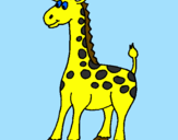 Desenho Girafa pintado por LAURA
