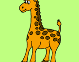 Desenho Girafa pintado por kat