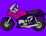 Desenho Motocicleta pintado por Barbara