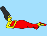 Desenho Marge pintado por yara rahn