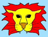 Desenho Leão pintado por RODRIGO