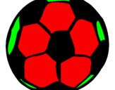 Desenho Bola de futebol pintado por gonçalo